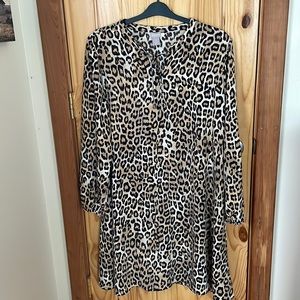 Chico’s leopard print dress. Size 2 Chico’s